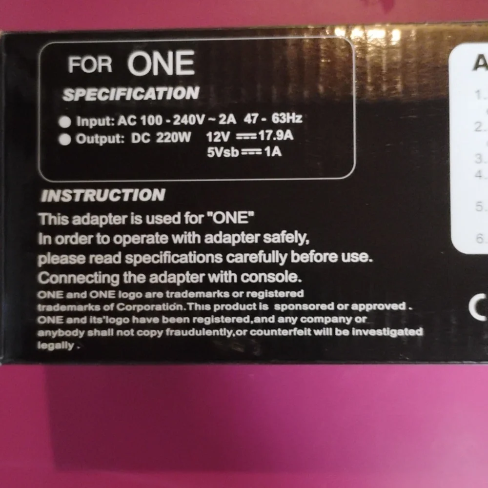 AC Adapter for One - Picture 4 of 8